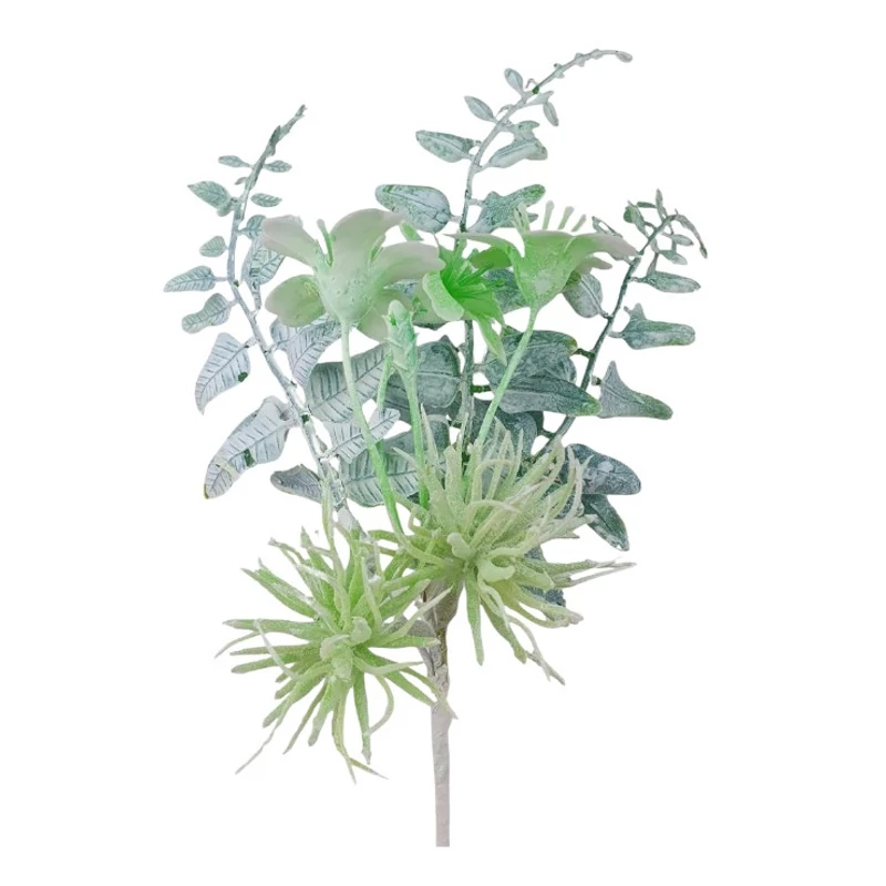 Téli pick - Hamvas virágos, leveles