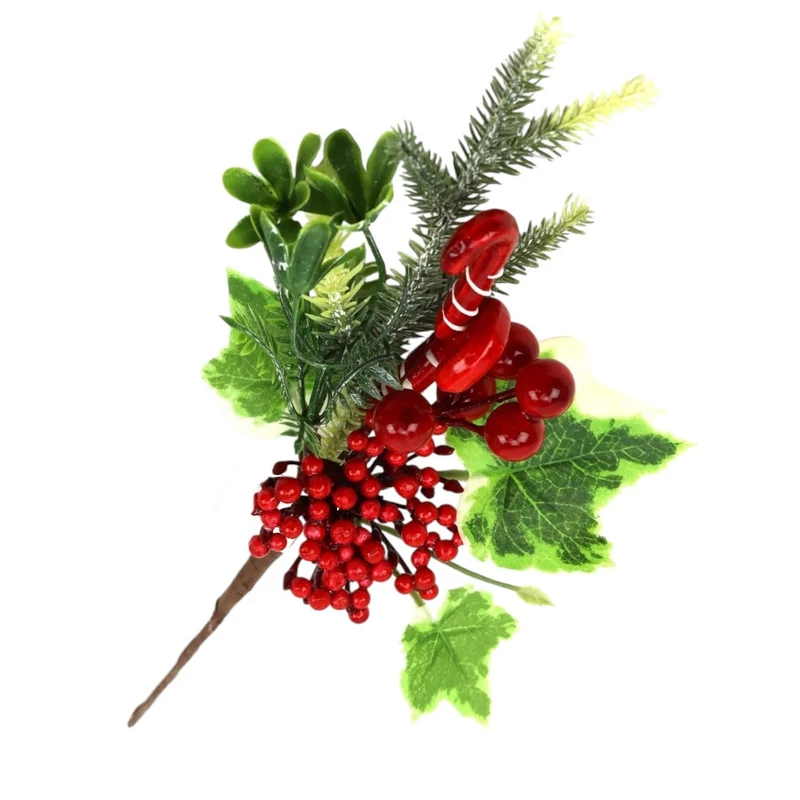 Téli pick - Fenyőágas, leveles, piros bogyós, cukorbotos
