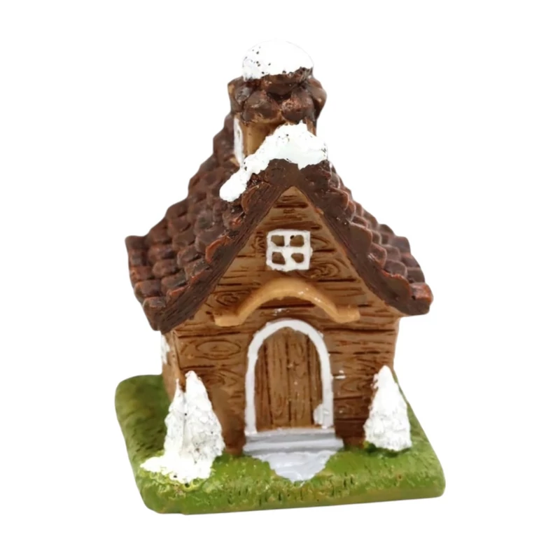 Téli farönk ház figura - Íves ajtóval