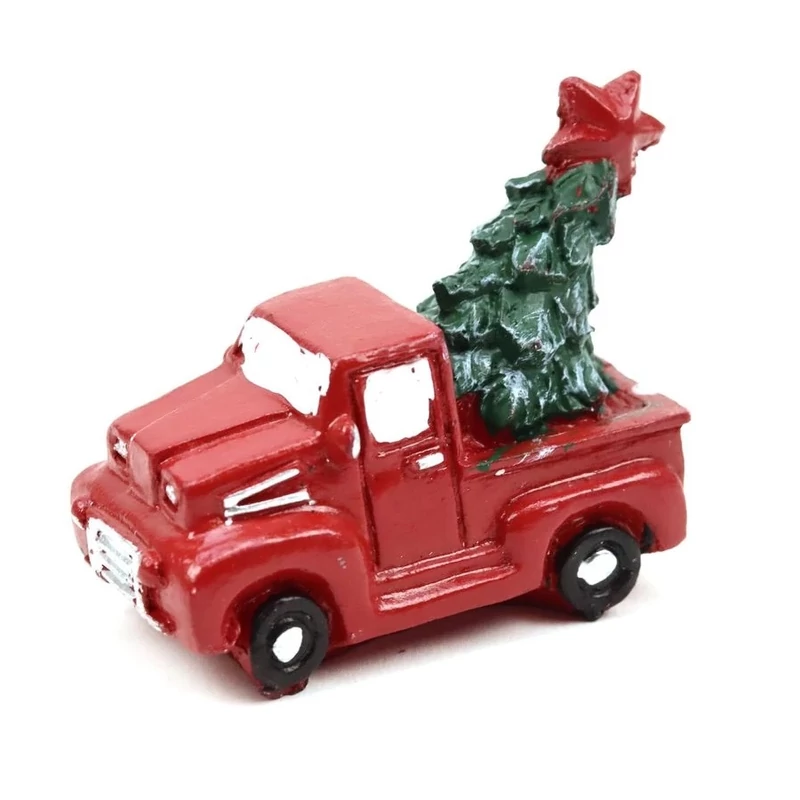  Karácsonyfás pick up 5 cm, piros