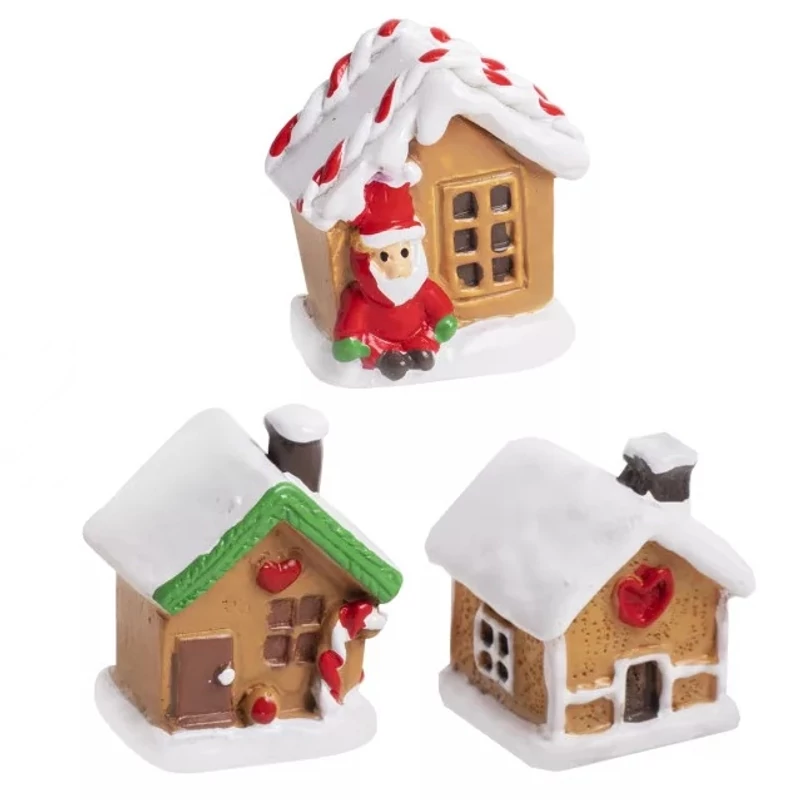 Mini havas mézeskalács házikó, vegyes - 1db