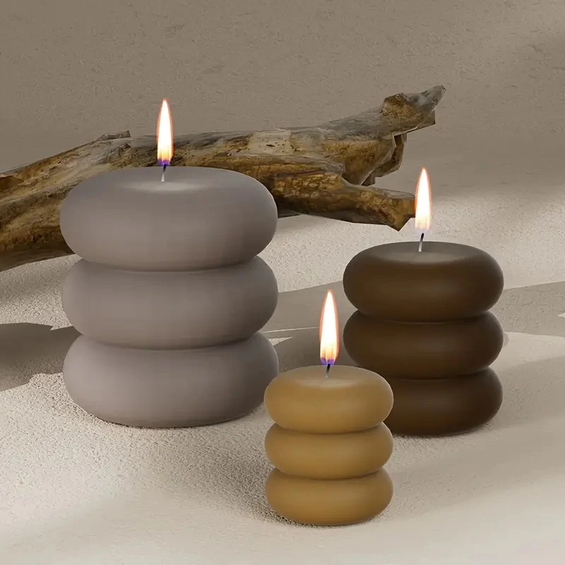 Szilikon gyertyatartó forma, három rétegű - kicsi