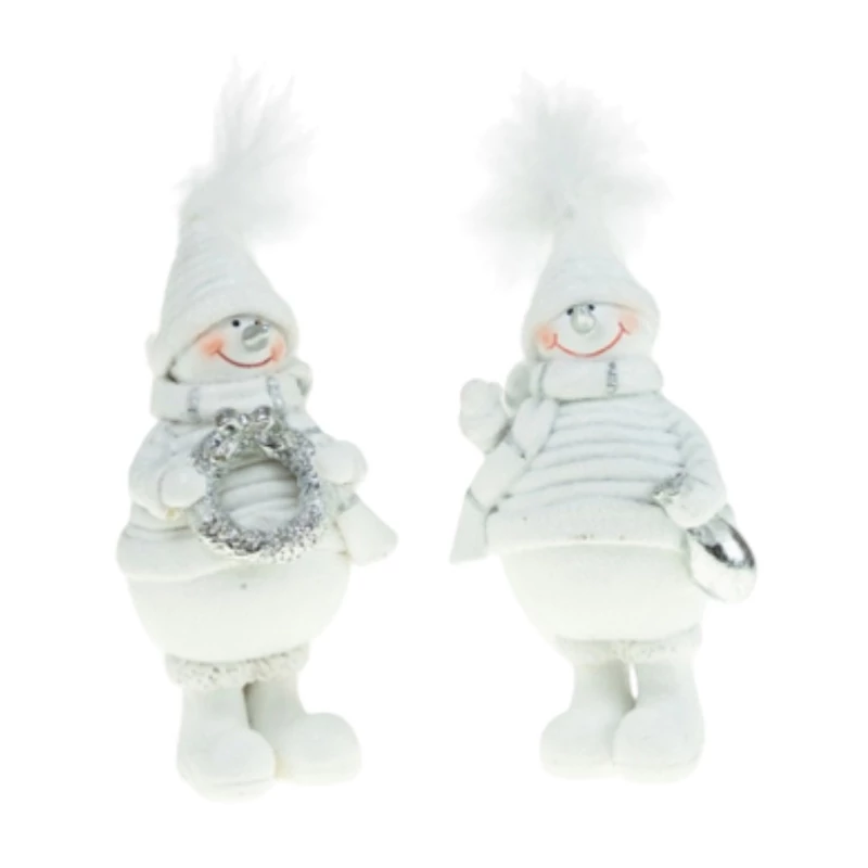 Pihe sapis hóember fehér kabátban - 1db